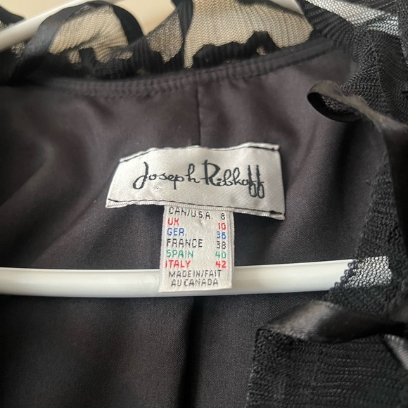 Joseph Ribkoff Ruffle Collar Blazer Size 8 - Picture 4 of 9